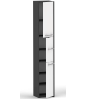 Słupek LUNA 30 cm 3D czarny / antracyt